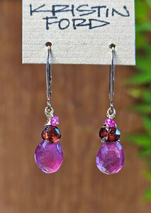 GF) Ruby & Garnet Earrings  ERD0213G