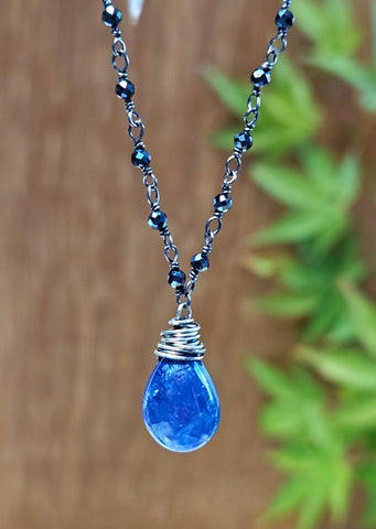 Tanzanite & Black Spinel Necklace DM-NBK01TZ