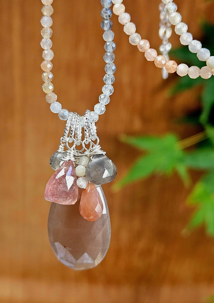 32" Chocolate Moonstone Necklace  NBR0924