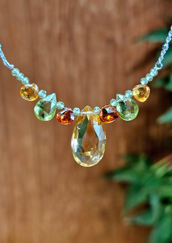 Citrine "Bar" Necklace  NBR2724