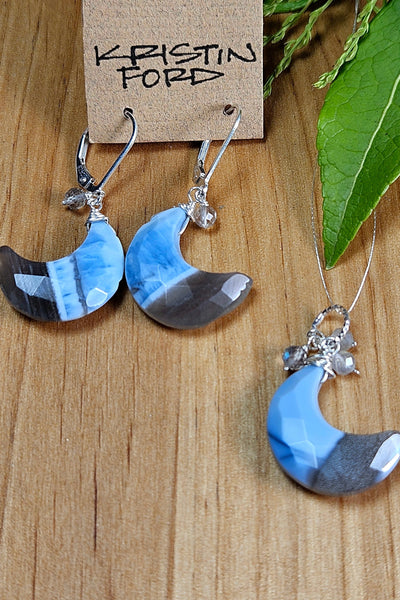 Blue Moon Floater/Pendant and/or Earrings