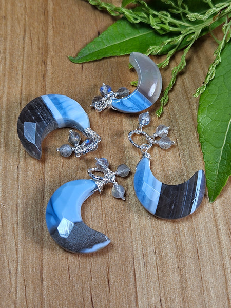 Blue Moon Floater/Pendant and/or Earrings