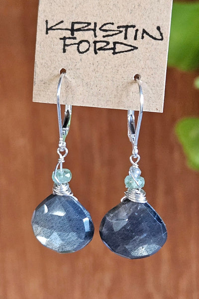 Black Moonstone Earrings EBK1124