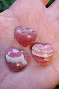 Rhodochrosite Hearts