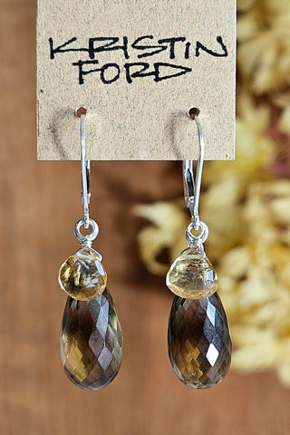 Smoky Citrine Earrings  EBR2024