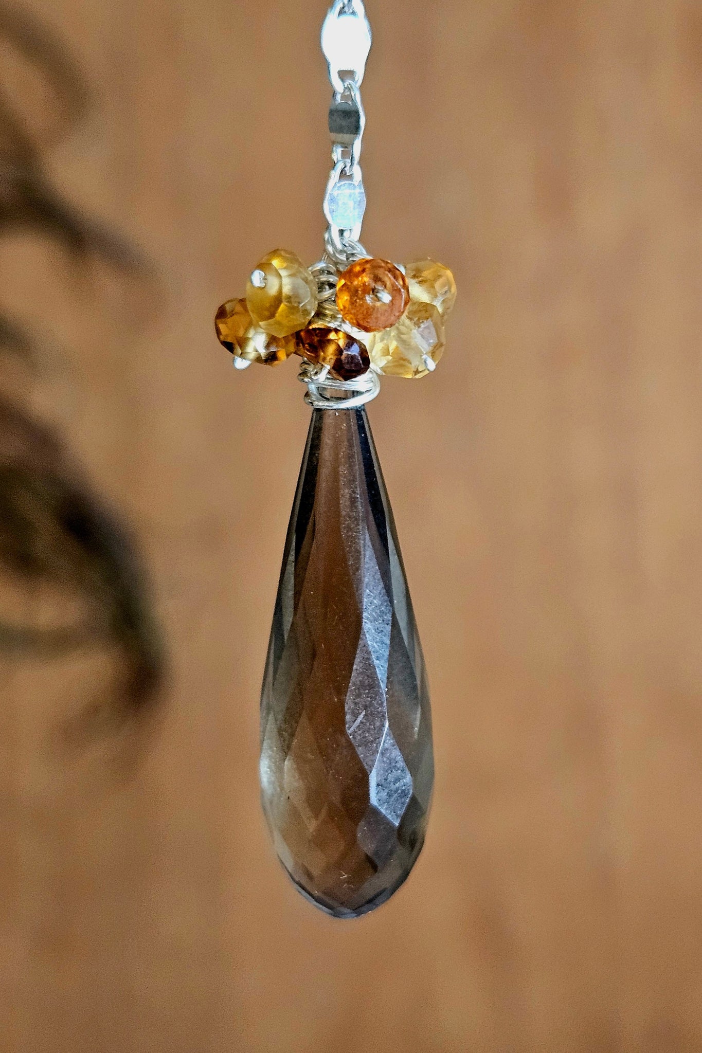 Smoky Quartz Necklace  NBR3024