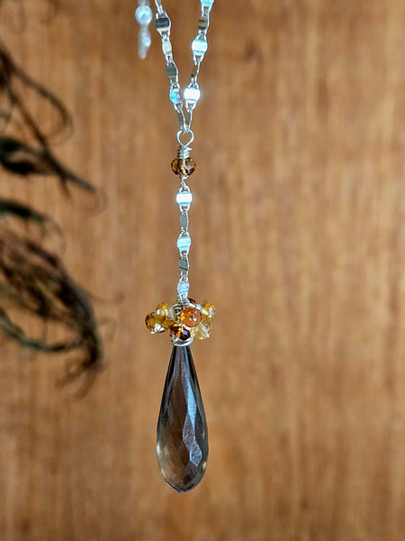 Smoky Quartz Necklace  NBR3024