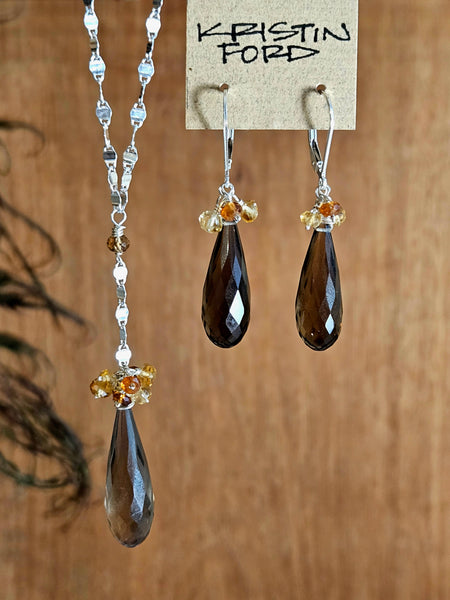 Smoky Quartz Necklace  NBR3024