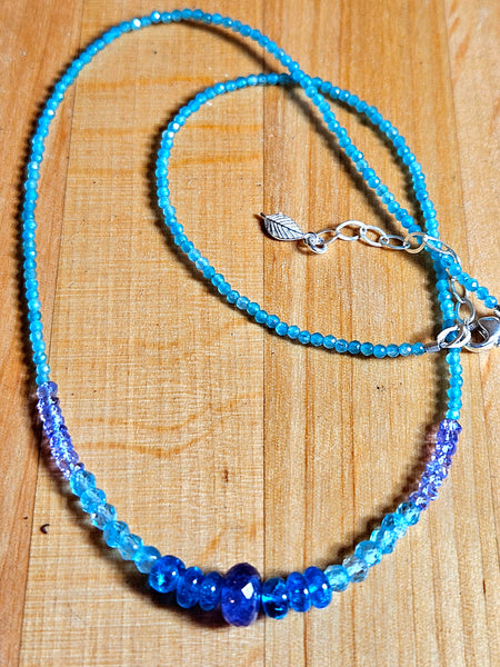 Tanzanite & Apatite Necklace  NBL0125