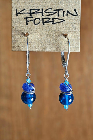 Apatite & Tanzanite Earrings  EBL5324
