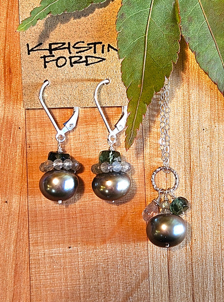 Sage Pearl Earrings  EBK2524