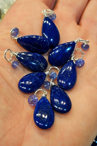 Lapis Lazuli & Tanzanite Pendant / Floater