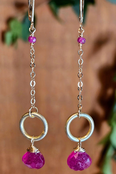 GF) Ruby Earrings   ERD0425G