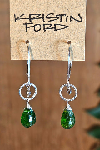 Chrome Diopside Earrings  EGR2224