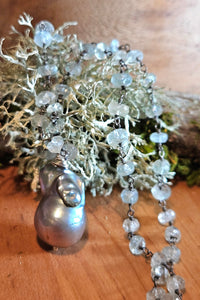 Limited Edition Baroque Pearl and Aquamarine  Necklace