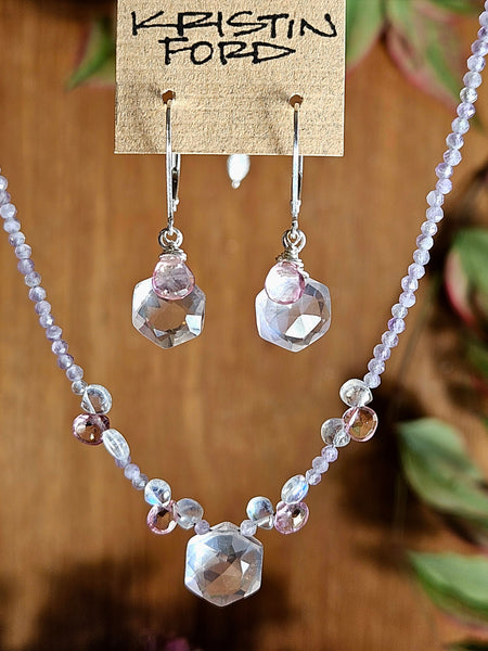 Rose Quartz Earrings ERD1025