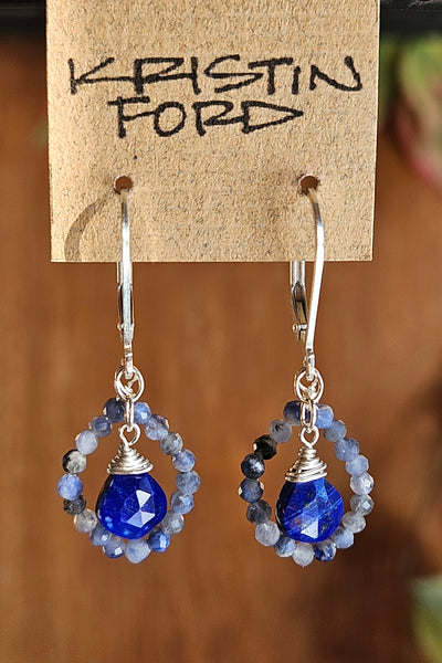 Lapis Lazuli & Sodalite Earrings  EBL0025
