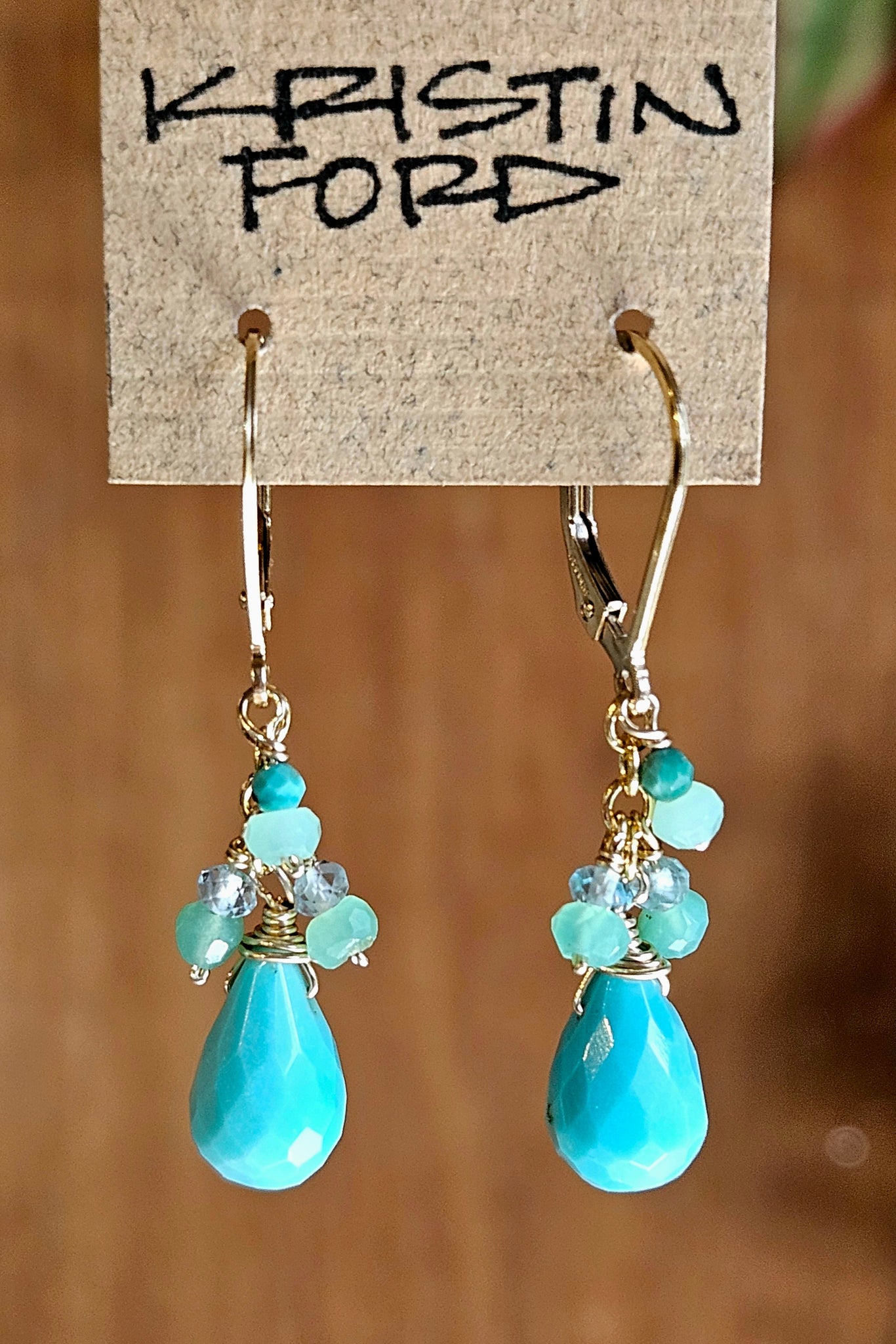 GF) Sleeping Beauty Turquoise Earrings  EBL0925G