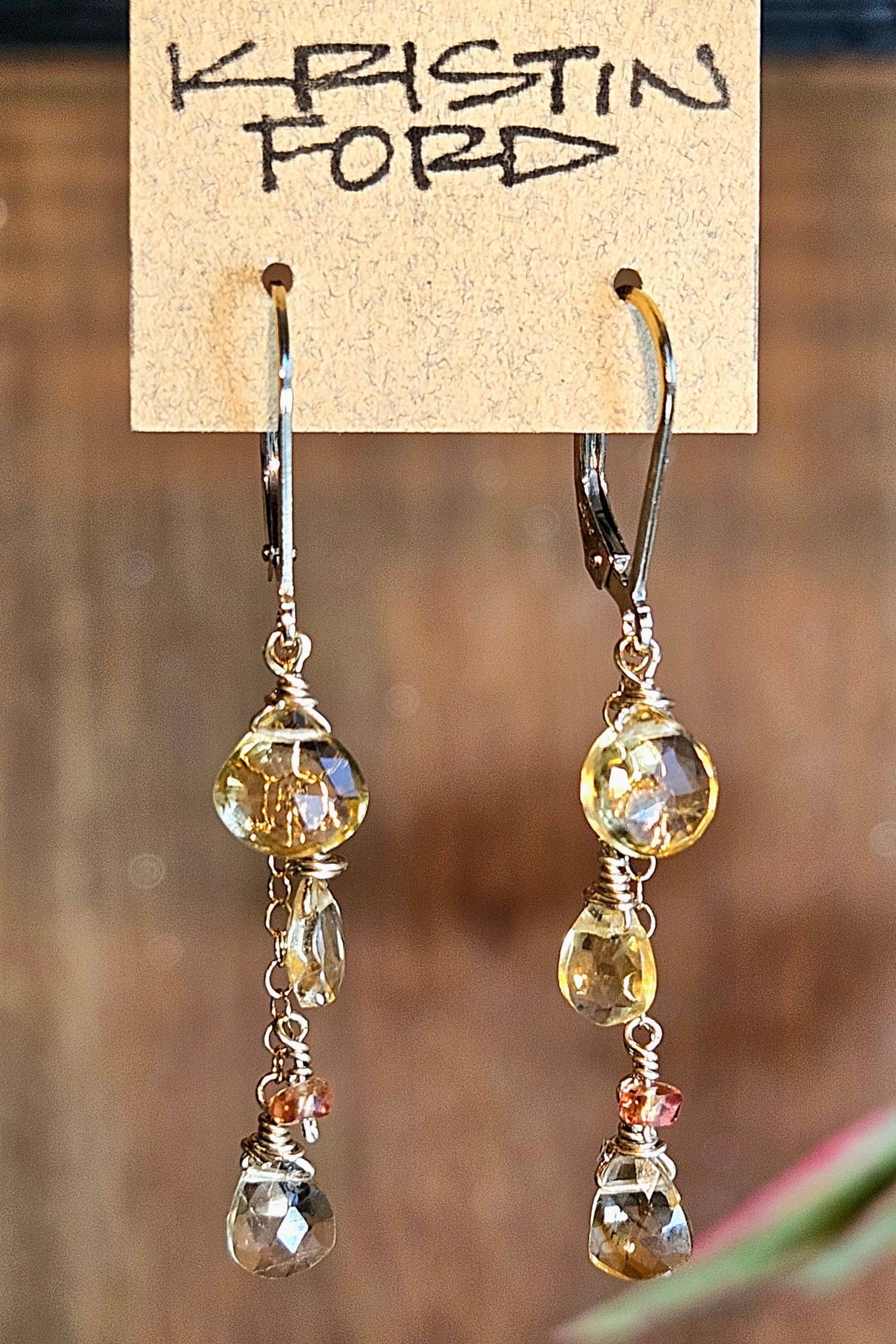 GF) Citrine Earrings  EBR0425G