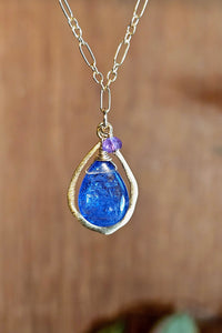 GF) Tanzanite w/Organic Ring Necklace  NBL1025G