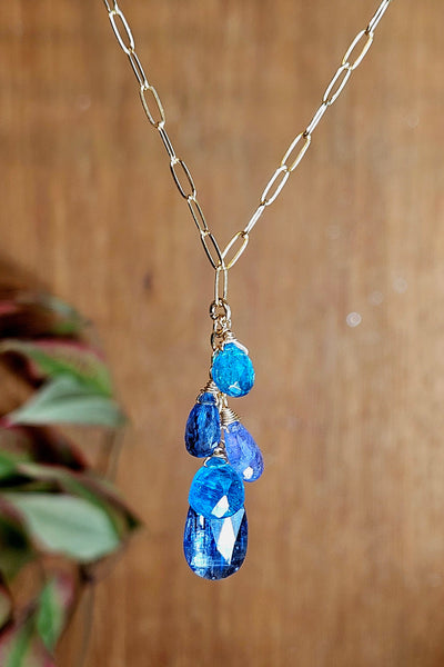 GF) Kyanite, Tanzanite & Apatite Necklace  NBL1925G