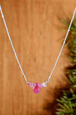 Pink Sapphire Necklace  NRD0825