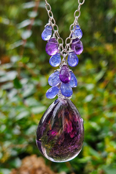 One of a KinD Amethyst & Tanzanite Necklace