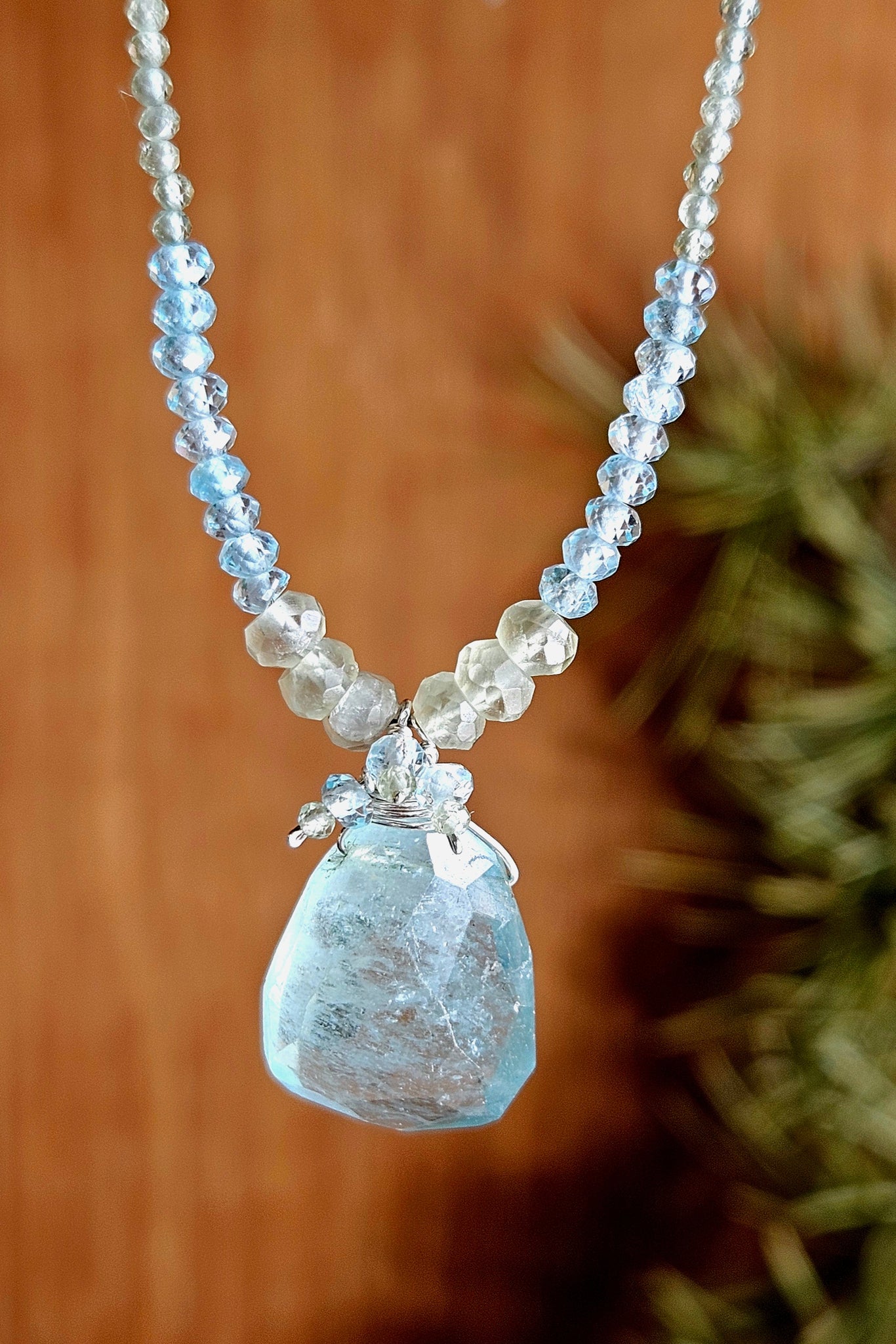 Aquamarine Necklace  NBL2125