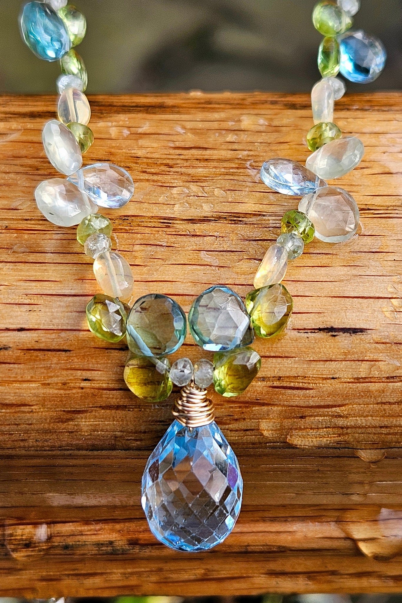 One of a KInd GF) Blue Topaz Necklace