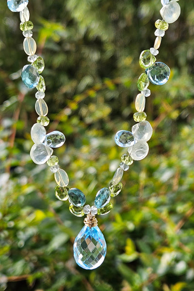 One of a KInd GF) Blue Topaz Necklace