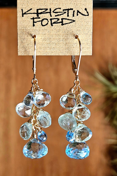 Blue Topaz & Labradorite Necklace NBL4410G