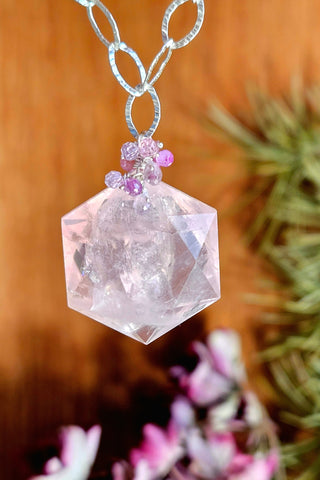 One of a Kind Rose Quartz Necklace