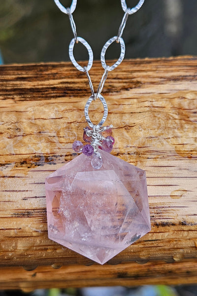 One of a Kind Rose Quartz Necklace