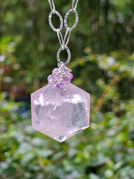 One of a Kind Rose Quartz Necklace