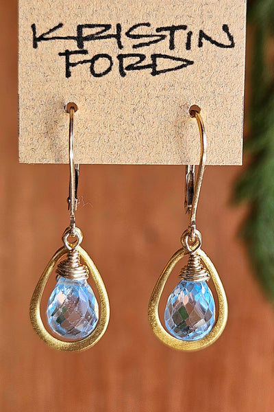 Blue Topaz & Labradorite Necklace NBL4410G