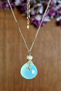 GF) Chalcedony & Opal Necklace  NBL3225G