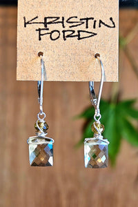 Olive Quartz & Vesuvianite Earrings  EGR4025