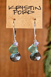Slate Quartz & Serpentine Earrings  EWH1725