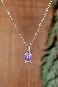GF) Amethyst & Rhodolite Necklace  NBL3825G