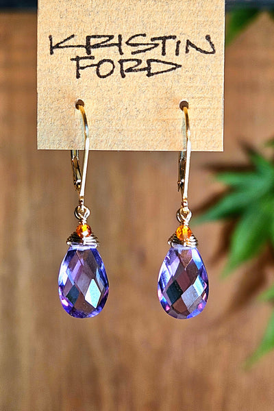 GF) Amethyst & Hessonite Necklace  NBL4925G