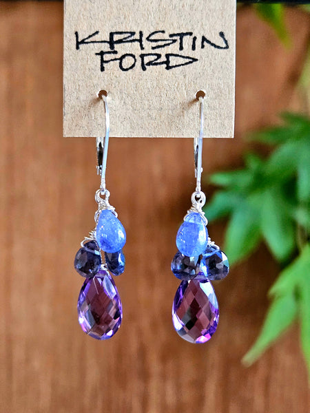 Amethyst, Tanzanite & Iolite Necklace  NBL4825