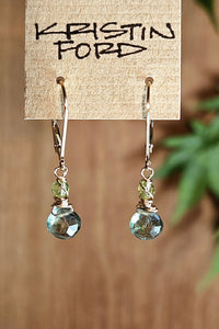 GF) Green Apatite Earrings  EGR1925G