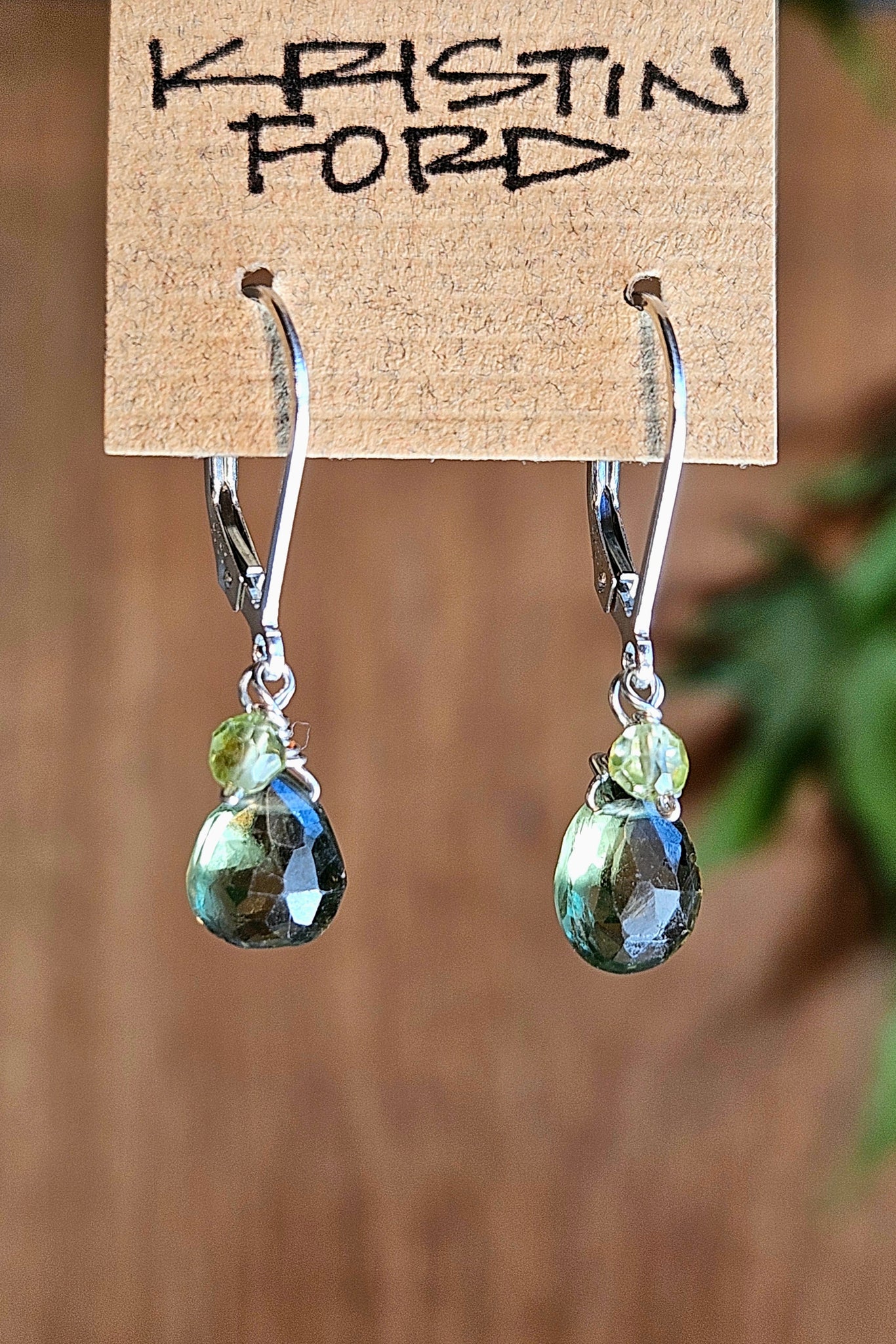Green Apatite Earrings  EGR2225