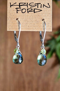 Green Apatite Earrings  EGR2225