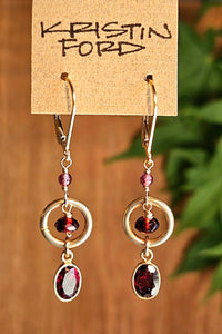 GF) Garnet Earrings  ERD2725G