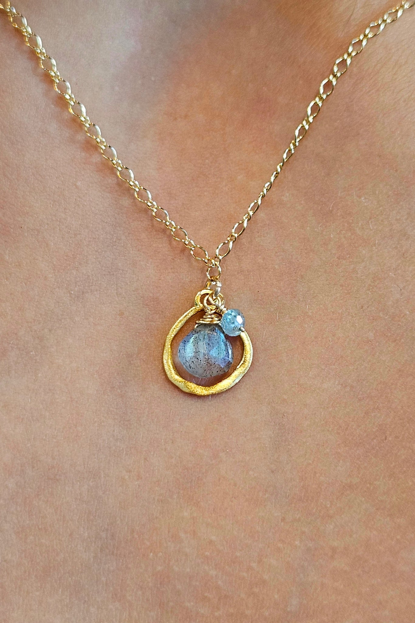 GF) Labradorite Necklace  NWH9025GBK