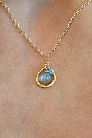 GF) Labradorite Necklace  NWH9025GBK