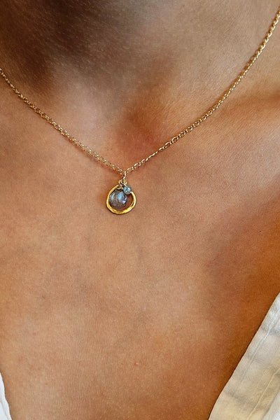 GF) Labradorite Necklace  NWH9025GBK