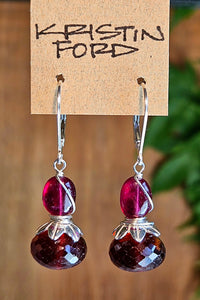 Garnet & Ruby Earrings  ERD2825