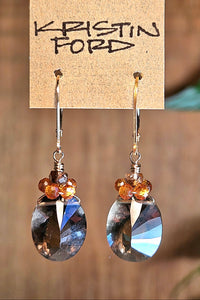 GF) Smoky Quartz, Hessonite & Andalusite Earrings  EBR2425G